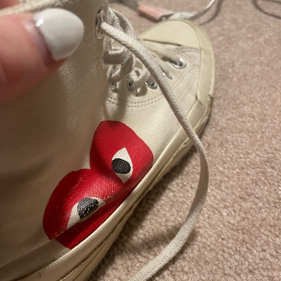 Comme des Garçons Converse Play Chuck Sneakers - Picture 6 of 7